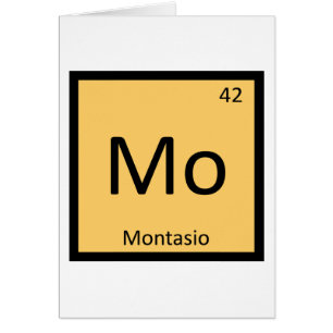 Mo - Montasio Cheese Chemistry Periodic Bord Hälsningskort