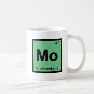 Mo - Murfreesboro Tennessee Kemisymbol Kaffemugg