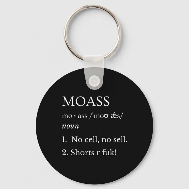 Mo No Cell No Sell Shorts R For Stonk Gamer Apes  Nyckelring (Framsida)