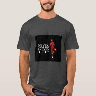 Mo salah aldrig ge upp tecknad tecknad t shirt
