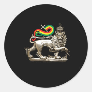 Moa Anbessa Haile Selassie Runt Klistermärke