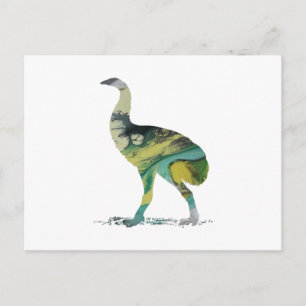 Moa Bird Art Vykort