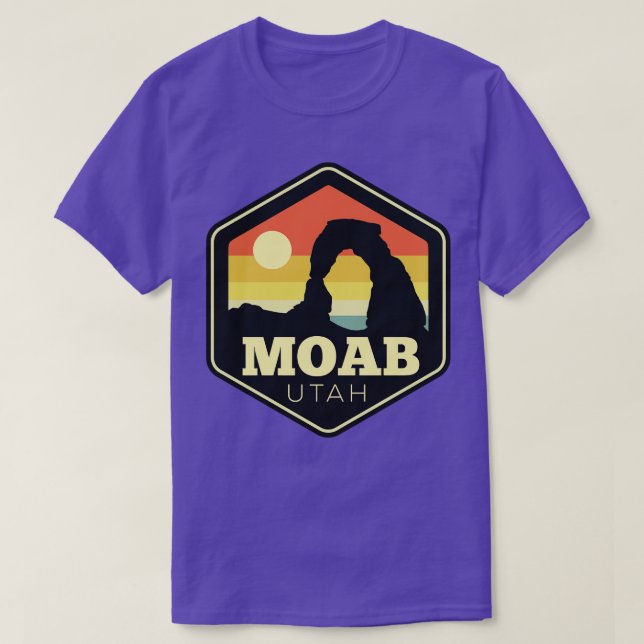 Moab Arches Hexagon Outrs Badge T Shirt (Design framsida)