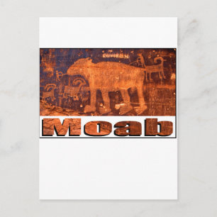 Moab Bear Petroglyph Vykort
