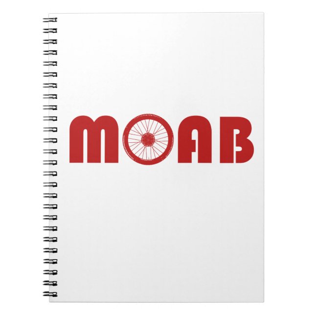 Moab (Bike Wheel) Anteckningsbok Med Spiral (Framsidan)