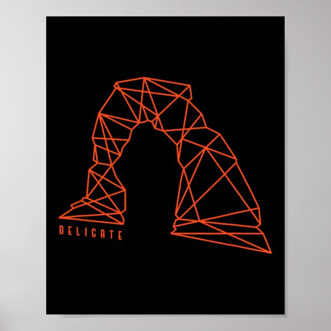 Moab Delicate Arch för vandrings- och campingentus Poster (Framsidan)