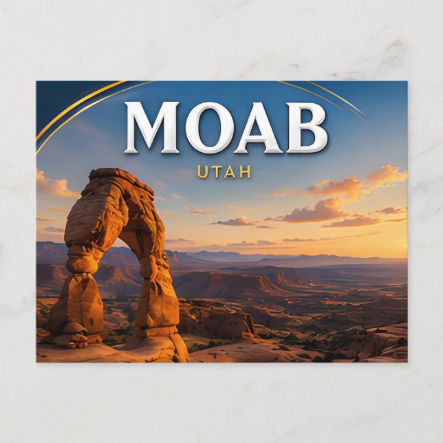 Moab Delikata Båge Ökenlandskap Vykort (Framsida)