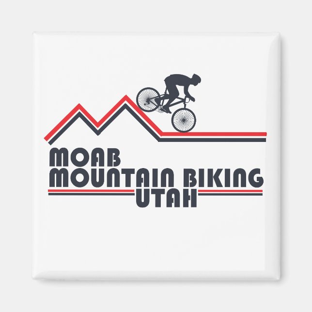 Moab mtb bergsbikning magnet (Framsidan)