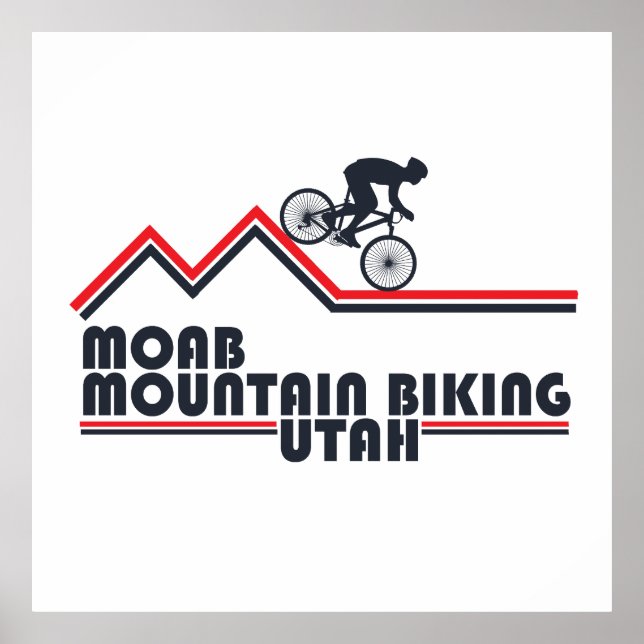 Moab mtb bergsbikning poster (Framsidan)