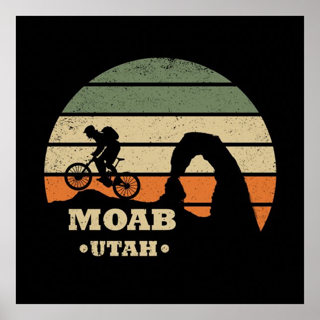 Moab mtb bergsbikning poster (Framsidan)