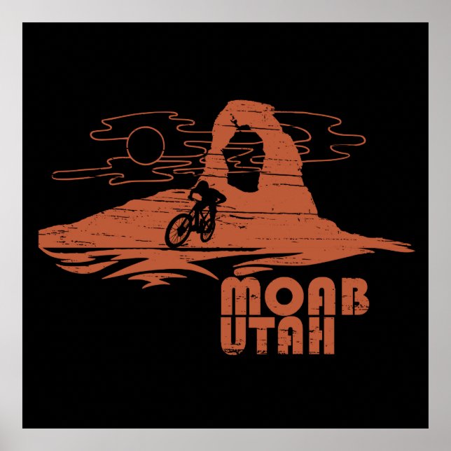 Moab mtb bergsbikning poster (Framsidan)
