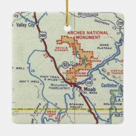 Moab Retro Karta Julgransprydnad Keramik