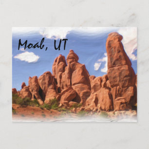 Moab, UT-vykort Vykort