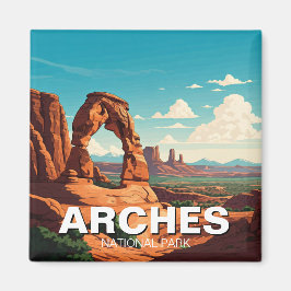 Moab Utah Arches National Park Delikarch Magnet