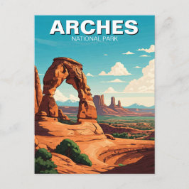 Moab Utah Arches nationalpark Delikch Arch Vykort