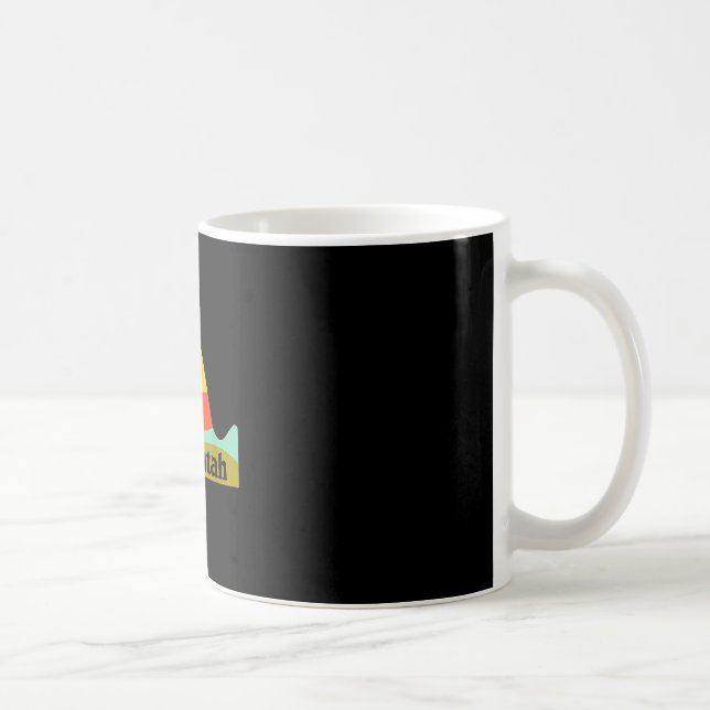 Moab utah arches nationalpark minimalistisk emblem kaffemugg (Höger)