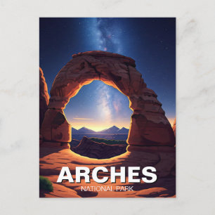 Moab Utah Arches nationalpark, mjölkaktig väg Vykort