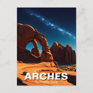 Moab Utah Arches nationalparksstjärnor Vykort