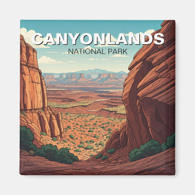 Moab Utah Canyonlands nationalpark Magnet (Framsidan)