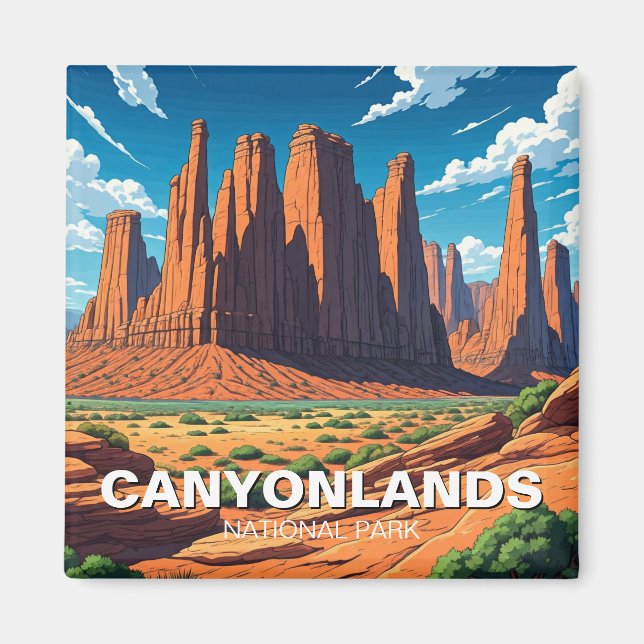 Moab Utah Canyonlands nationalpark Magnet (Framsidan)