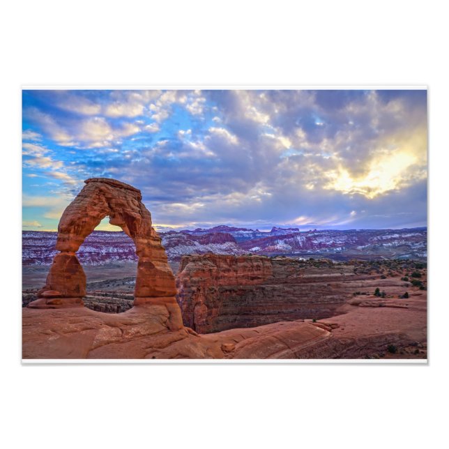 Moab Utah - Fintvätt Fototryck (Framsidan)