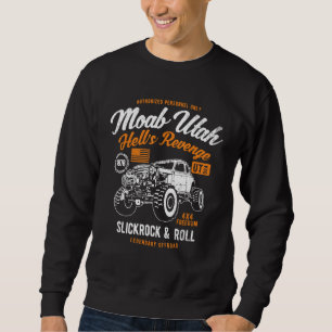 Moab Utah Hells Revenge 4x4 Vintage Distress Sty Lång Ärmad Tröja