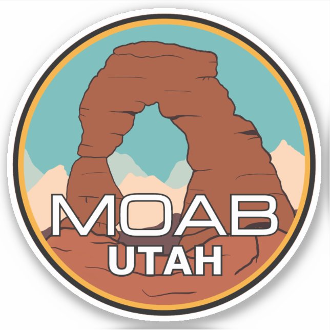Moab Utah Klistermärken (Framsida)
