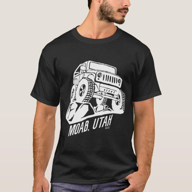 Moab Utah Off Road Desert Äventyr T Shirt (Framsida)