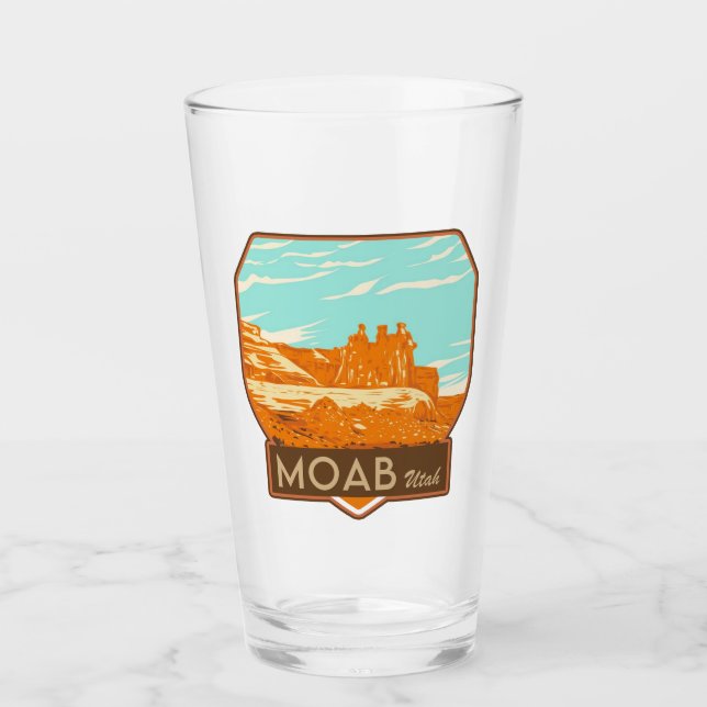 Moab Utah Pint Glass Glaskopp (Framsida)