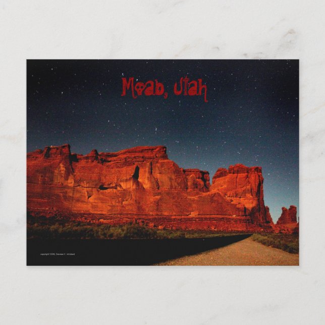Moab, Utah Postcard Vykort (Framsida)