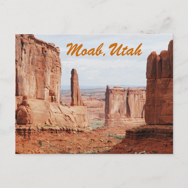 Moab Utah Postcard Vykort (Framsida)