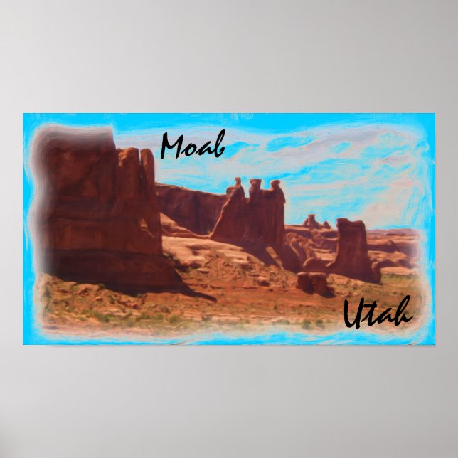 Moab Utah poster (Framsidan)