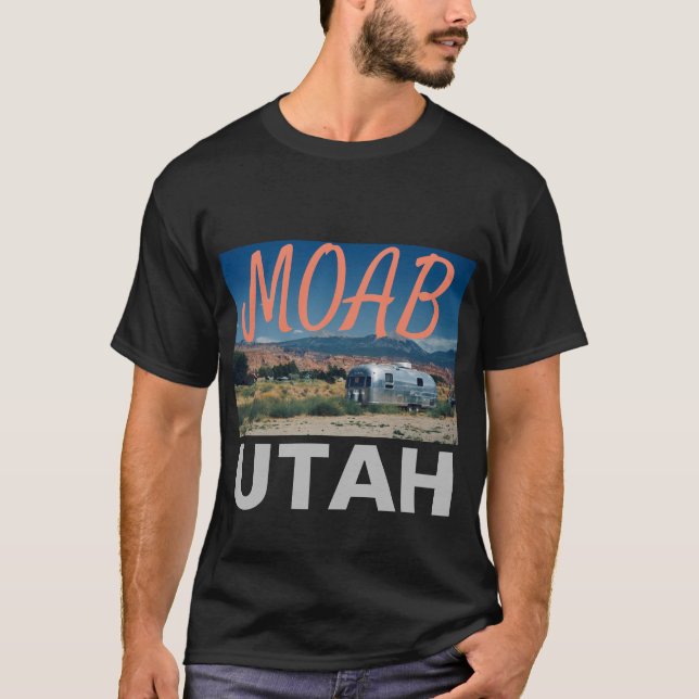 Moab Utah-släpvagn T Shirt (Framsida)