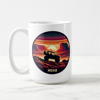Moab Utah UTV Sunset Red Sten Kaffemugg