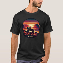 Moab Utah UTV Sunset Red Sten T Shirt