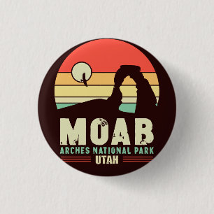 Moab Utah Vintage Desert Sunset Retro Souvenir 60 Knapp
