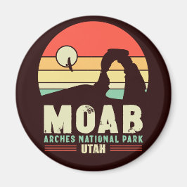 Moab Utah Vintage Desert Sunset Retro Souvenir 60 Magnet