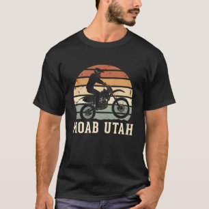 Moab Utah Vintage Dirt Bike Solnedgång Motocross F T Shirt