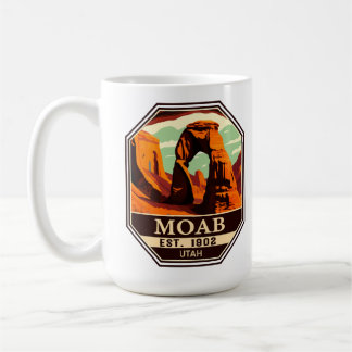 Moab Utah Vintage Sunset Arches Äventyr utomhus Kaffemugg