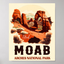 Moab Utah Vintage Sunset Arches Äventyr utomhus