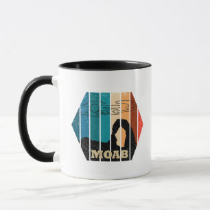 Moab Utah vintage sunset Arches nationalpark Mugg