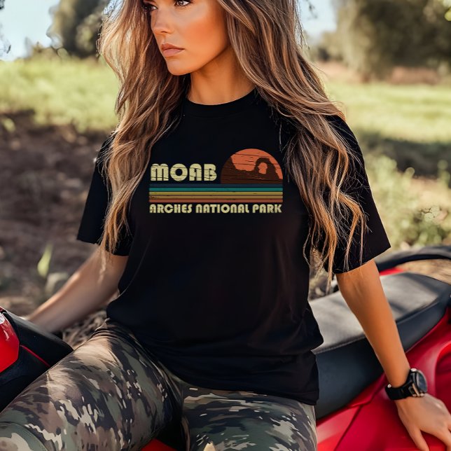 Moab Utah vintage sunset Arches nationalpark T Shirt (Skapare uppladdad)