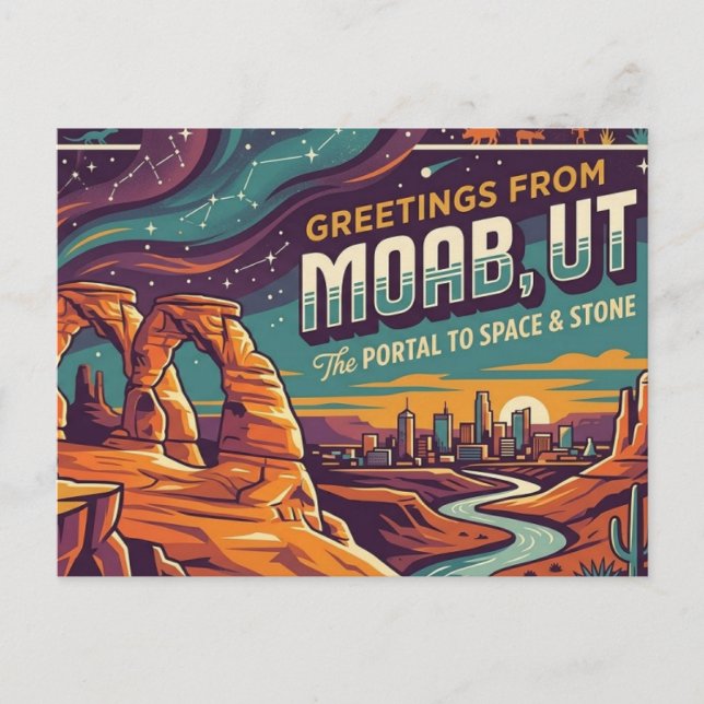 Moab Utah Vykort (Framsida)