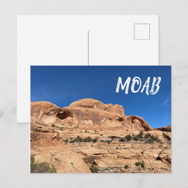 Moab Utah   Vykort (Fram/baksida)