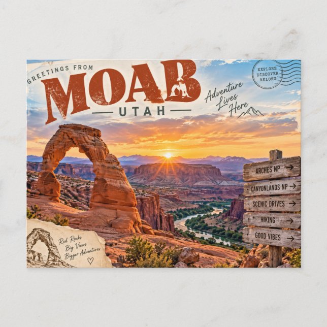 Moab, Utah Vykort (Framsida)