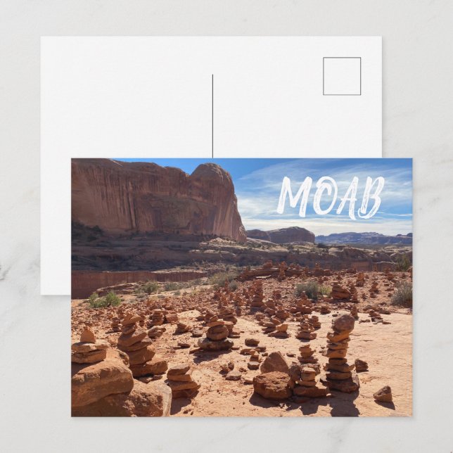 Moab Utah Vykort (Fram/baksida)