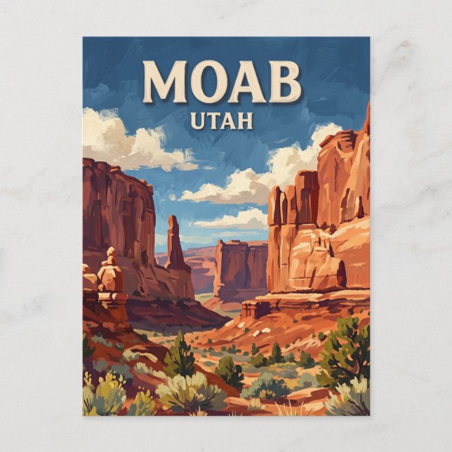 Moab Utah Vykort (Framsida)