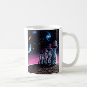 Moai på det små planet kaffemugg