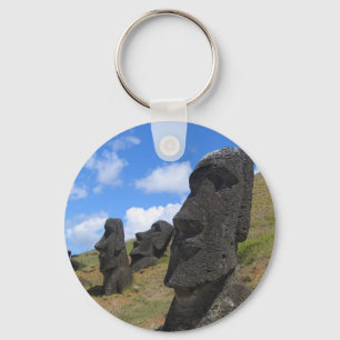 Moai på ön Påsk Nyckelring