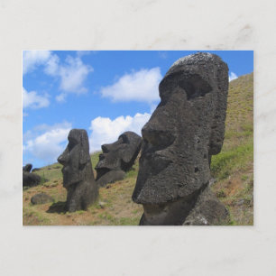 Moai på ön Påsk Vykort